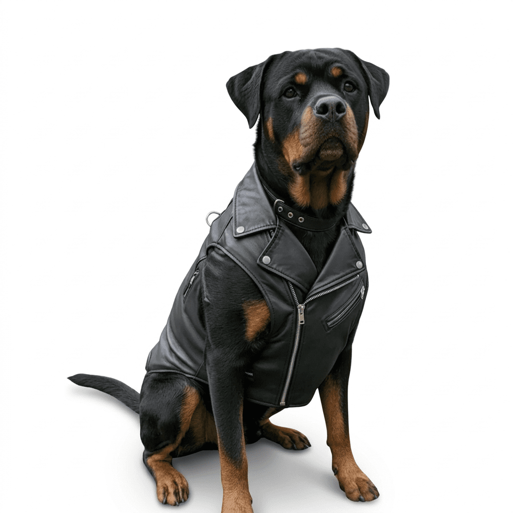 Leather Dog Jacket | Waterproof Canine Jacket Gemini Generated Image Tonauytonauytona