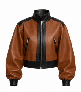 Genuine Leather Cropped Jacket Genuine Leather Cropped Jacket