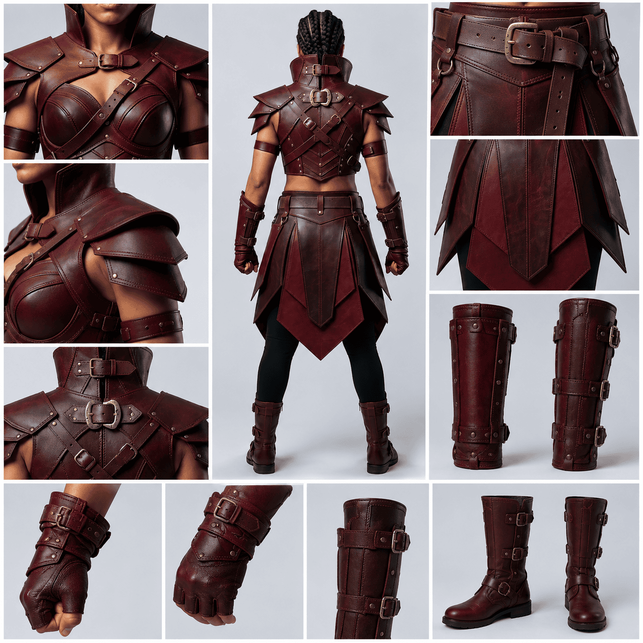 Gothic Warrior Costume, Fantasy Cosplay LARP Costume, Medieval Battle Corset Gothic Warrior Costume, Fantasy Cosplay LARP Costume, Medieval Battle Corset